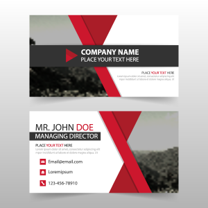 Business Card Template Example