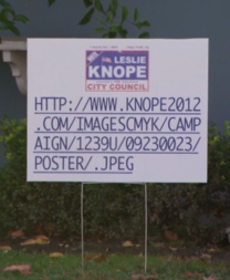 parksandrecsign Parks and Recreation Campaign Sign Image